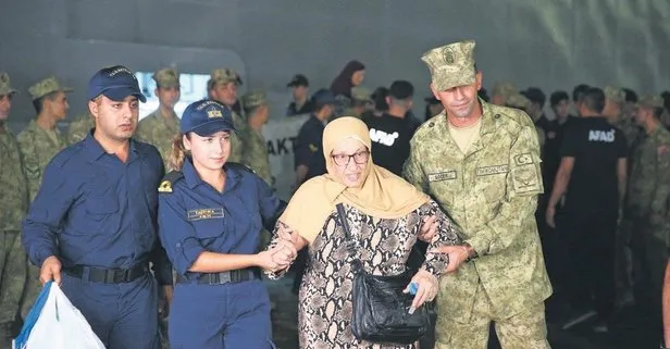 Bombaların yağdığı Lübnan'daki 966 kişi Türkiye'ye getirildi