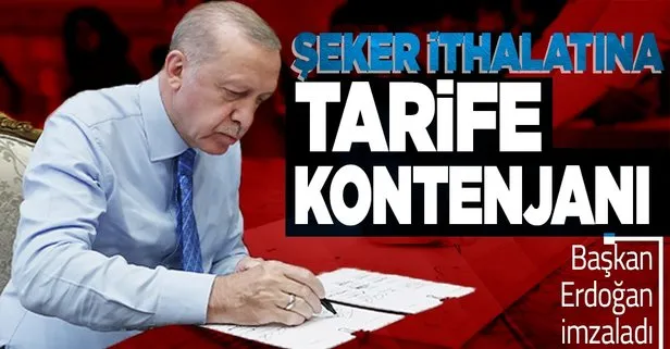 Son dakika: Şeker ithalatına tarife kontenjanı! Karar Resmi Gazete’de! 400 bin ton şeker ithalatı