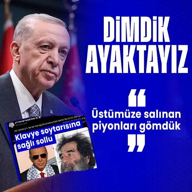 Başkan Erdoğandan ayakta alkışlanan tarihi konuşma! İsrailin klavye soytarısı Katza sağlı sollu: Üstümüze salınan piyonları gömdük