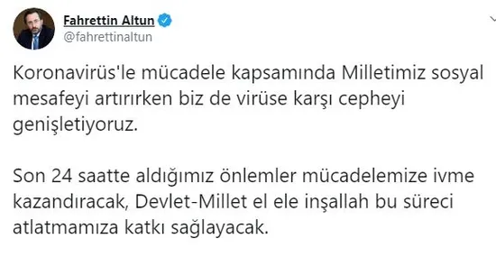 cumhurbaskanligi-paylasti-iste-koronavirusle-mucadele-kapsaminda-24-martta-alinan-kararlar-1585071639481.jpg Cumhurbaşkanlığı paylaştı: İşte koronavirüsle mücadele kapsamında 24 Mart'ta alınan kararlar-1
