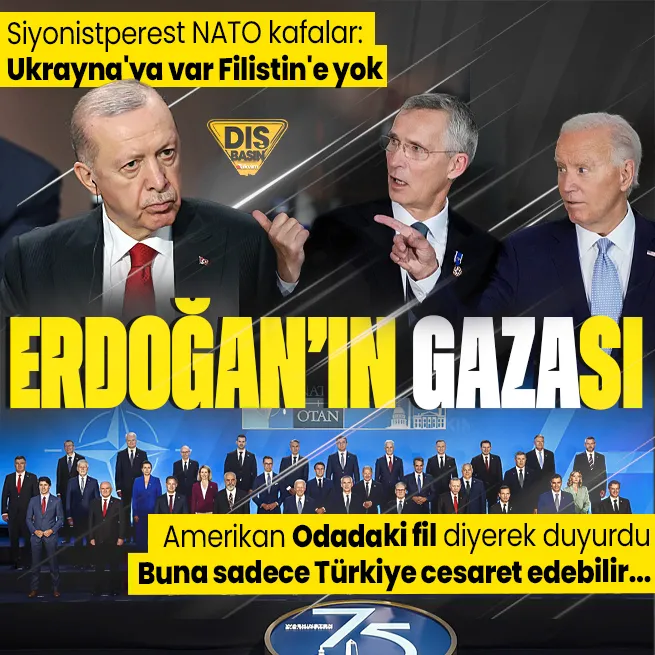 NATO’da Gazze ikiyüzlülüğü: Ukrayna’ya 40 milyar dolar Filistin gündemde yok! Washington Post ‘Odadaki fil’ deyip Başkan Erdoğan’ı örnek gösterdi