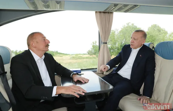 Başkan Erdoğan Şuşa’da resmi törenle karşılandı! Aliyev ile "zafer" turu - 13