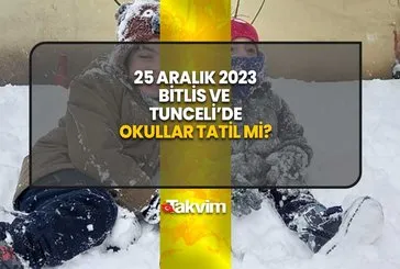 Bitlis, Tunceli’de bugün okullar tatil mi?