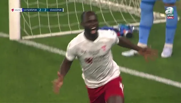 Kayserispor 2-3 Sivasspor (GOL: Konate)
