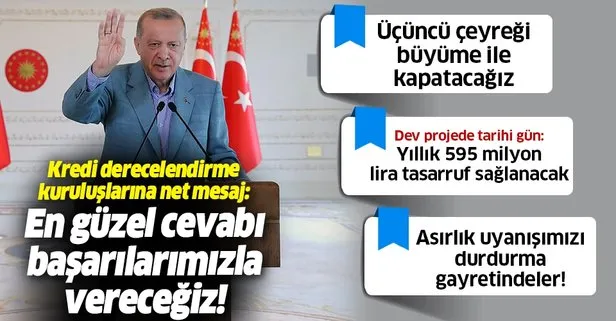 Başkan Erdoğan’dan Kuzey Marmara Otoyolu 5. Kesim Açılış Töreninde önemli açıklamalar