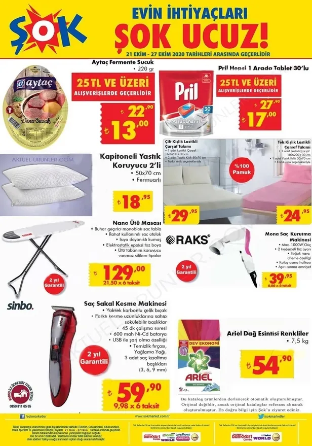 21 Ekim Çarşamba ŞOK aktüel kataloğu yeni sürprizler var! İşte ŞOK market haftanın indirimli ürünleri! Beklenen ürün geldi-2