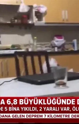 Son dakika: Elazığ'da 6,8'lik deprem anı! Saniye saniye görüntülendi
