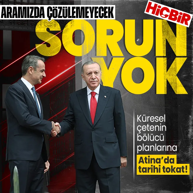 Başkan Erdoğan ve Miçotakisten ortak basın toplantısında önemli açıklamalar: Çözülemeyecek hiçbir sorun yok