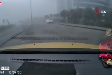 Muğla'da helikopterin düşme anı araç kamerasına böyle yansıdı!