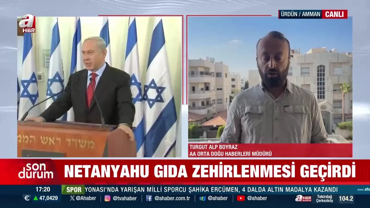 Katil Netanyahu zehirlendi