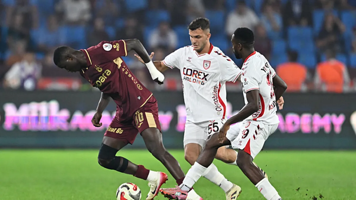 Karadeniz'de kazanan yok! Trabzonspor - Samsunspor: 1-1 | MAÇ SONUCU