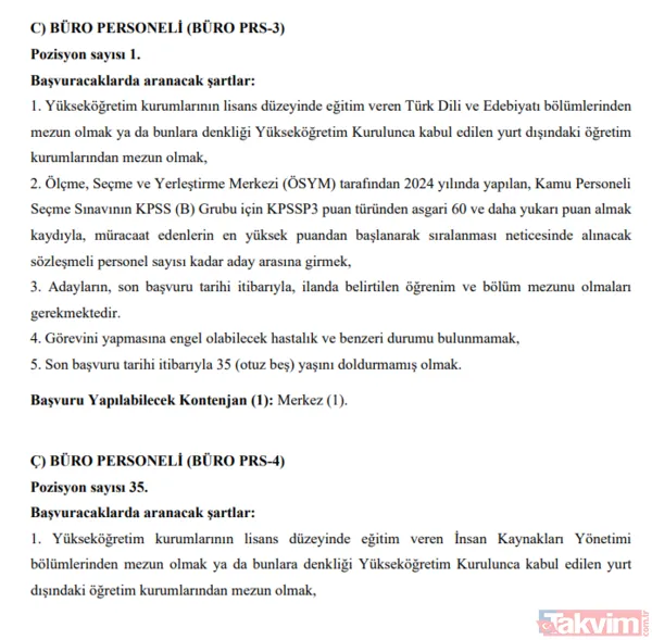 Bakanlık startı verdi: 55-60 KPSS puanıyla yüzlerce personel alımı yapılacak! Son tarih... - 4