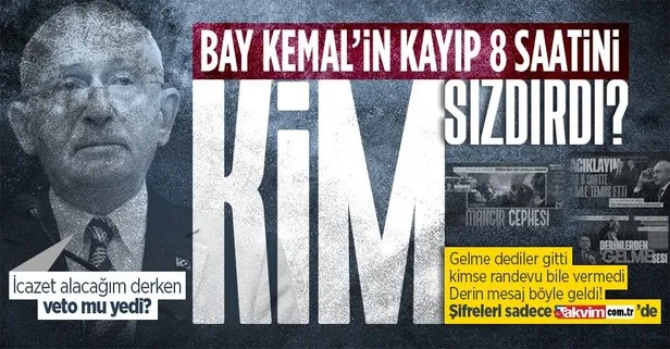 ABD’deki icazet fiyaskosunda Kılıçdaroğlu’nun kayıp 8 saati bilgisini kim sızdırdı? CHP liderine derin Amerikadan veto mu?