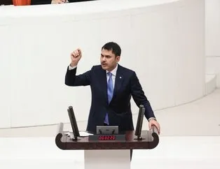 Bakan Kurum Meclis’te HDP’li vekillerin yüzüne vurdu