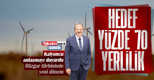 Yerli rüzgar türbinleri için adımlar atıldı! Kalyon Holding Yönetim Kurulu Başkanı Cemal Kalyoncu açıkladı