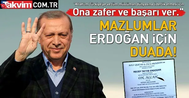 Malezyalı müslümanlardan Erdoğana destek programı