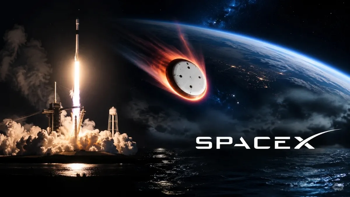 SpaceX disk şeklinde bir uzay aracı fırlattı: Gizli tutulan görevde canlı yayın yarıda kesildi