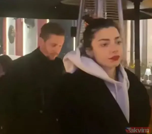 Merve Boluğur ve 53 günlük eski eşi Mert Aydın sarmaş dolaş! Havada yine aşk kokuları var barışma dedikodularından hemen ardından... - 2