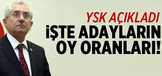 YSK sonuçları açıkladı