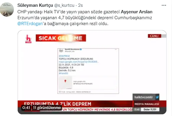 CHP yandaşı Halk TV'de Ayşenur Arslan'dan skandal deprem sözleri: Erdoğan oradaymış!-6
