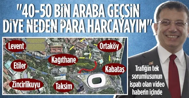Dolmabahçe-Levazım Tüneli ne zaman bitecek? Sorunun cevabı İmamoğlu’nda: Niye para harcayayım?