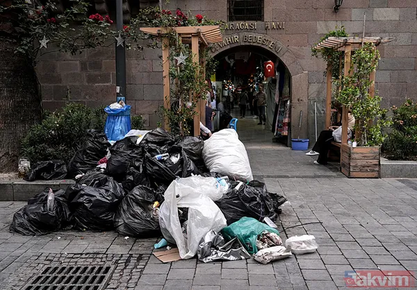 İzmir'de yine çöp dağları! Konak sokakları ne hale geldi | CHP'li belediyeden akıllara zarar öneri - 1