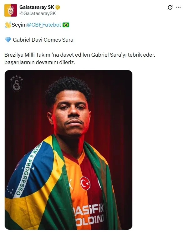 Galatasaraylı Gabriel Sara Brezilya Milli Takımı’na davet edildi-2