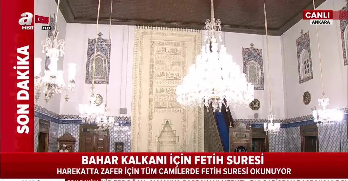 Bahar Kalkanı Harekatı için camilerde Fetih Suresi okundu | Video