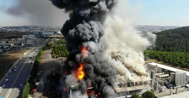 Tuzla’da fabrika yangını! Patlama meydana geldi