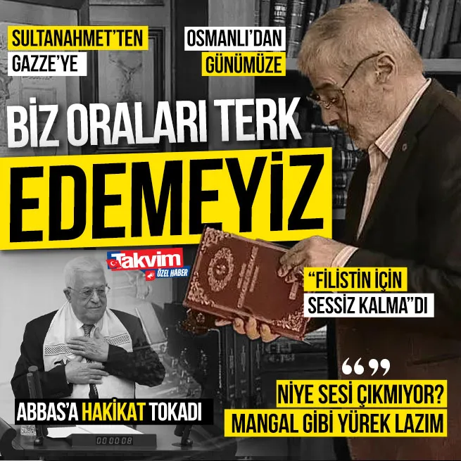 Mütefekkir Sadık Albayrak Filistin İçin Sessiz Kalmadı! Abbasa Gazze tokadı: Niye sesi çıkmıyor? Bu işe mangal gibi yürek lazım