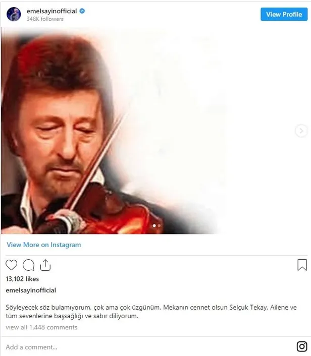 SON DAKİKA: Ünlü keman virtüözü Selçuk Tekay hayatını kaybetti! Acı haberi Emel Sayın duyurdu: Çok üzgünüm-3