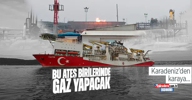 Karadeniz Gazı karada yanmaya başladı! İşte o görüntüler...