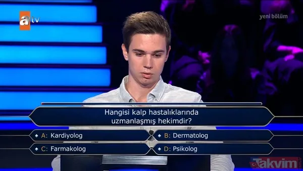 Kim Milyoner Olmak İster'de Fenerbahçe sorusu! Tuttuğu takımın rengini bilemedi veda etti! Kenan İmirzalıoğlu: 'Galatasaray mı sandın?' - 21