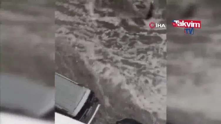 MGM uyarmıştı! Bahçelievler’e dolu yağdı!