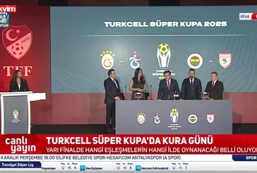Süper Kupa yarı final programı açıklandı