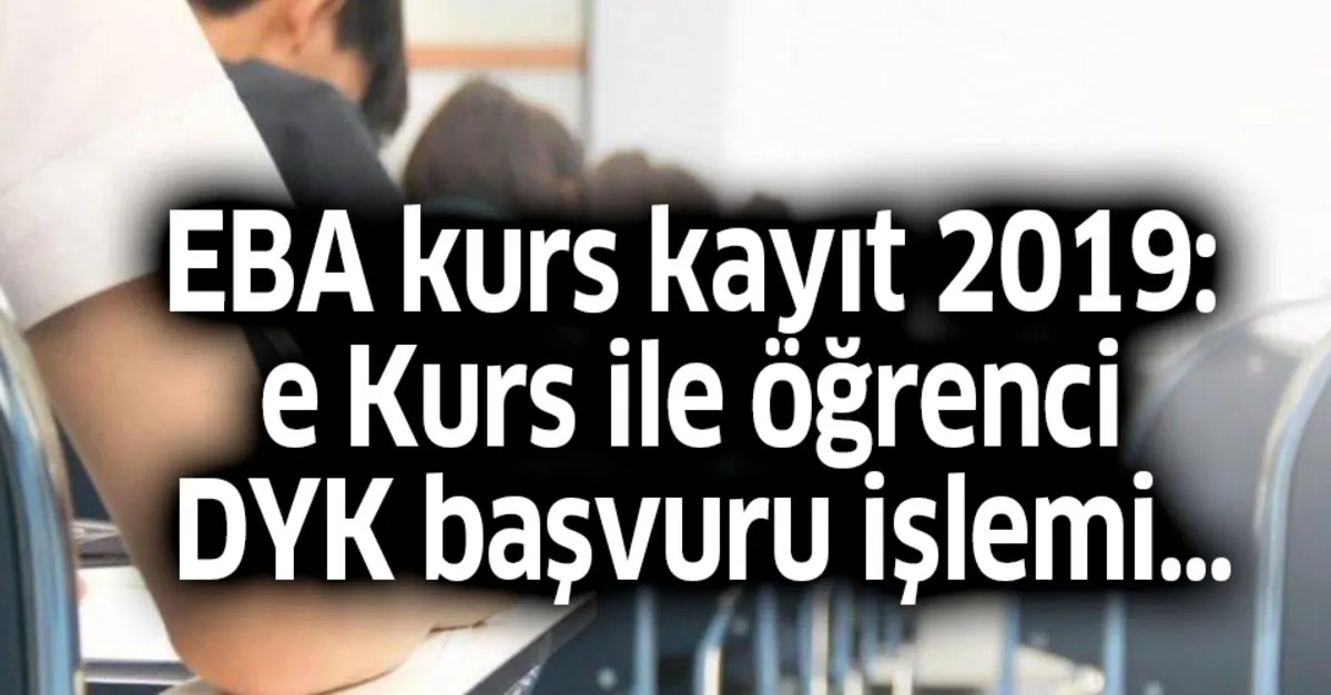 e kurs öğrenci başvuru