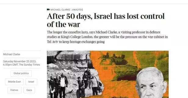 İngiliz Times’tan skandal manşet! İsrail kontrolü kaybetti her şey ters gidiyor deyip Netanyahu’ya yol gösterdi