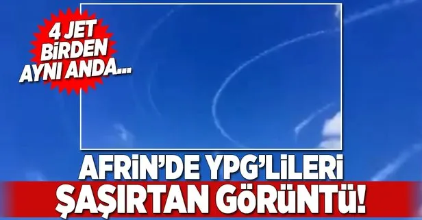 Afrin'de YPG'lileri şaşırtan görüntü