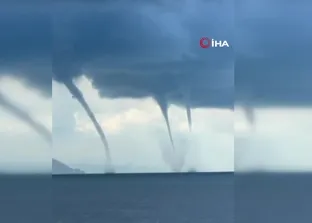 Giresun açıklarında hortum paniği yaşandı