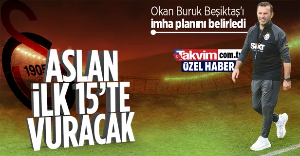 Galatasaray Teknik Direktörü Okan Buruk Beşiktaş'ı imha planını belirledi