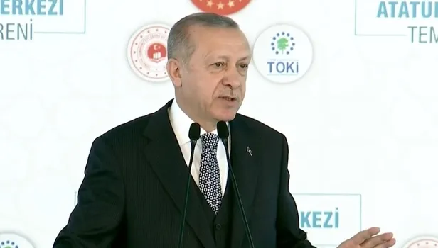 Başkan Erdoğan AKM'nin Temel Atma Töreni'nde müjdeleri peş peşe sıraladı