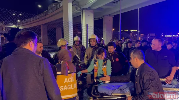 İstanbul Merter'de makas terörü can aldı! Bariyerlere çarpan cip alev aldı: 1 ölü, 3 ağır yaralı - 14