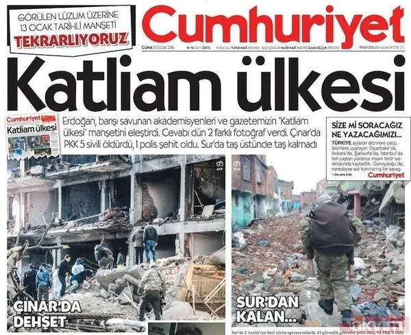 FETÖ'nün Cumhuriyet'e attırdığı terör manşetlerinden bazıları - 20