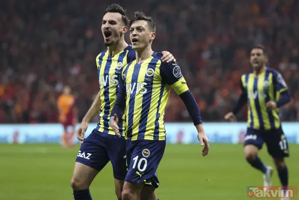 Galatasaray - Fenerbahçe derbisinde gerginlik! Mesut Özil'e çakmak atıldı... - 5