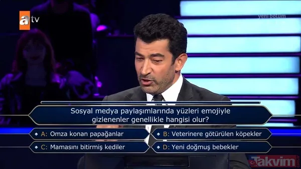 Kenan İmirzalıoğlu'nun sunduğu Kim Milyoner Olmak İster'de hareketleri ve cevaplarıyla geceye damga vuran yarışmacı! - 32