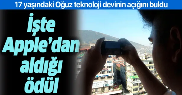 Bursa’da yaşayan lise öğrencisi Oğuz Akçay Apple’ın açığını buldu