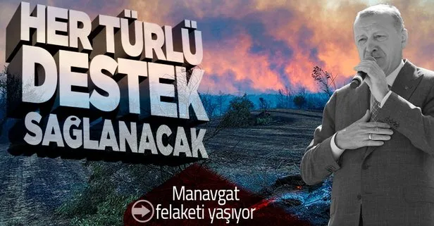 Başkan Erdoğan’dan Manavgat’taki yangına ilişkin açıklama: Zarar gören vatandaşlarımıza her türlü destek sağlanacak