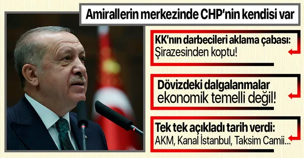 SON DAKİKA: Başkan Erdoğan'dan darbe imalı bildiri tepkisi: Merkezinde CHP var