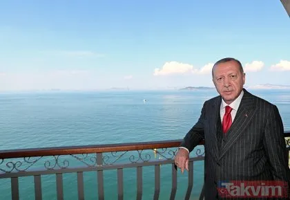 Başkan Erdoğan torunları ile birlikte Yassıada’da incelemelerde bulundu