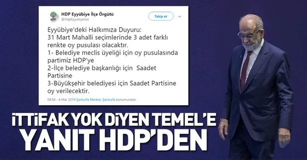 HDPKK ile Saadet Partisi’nin kirli ittifakı deşifre oldu